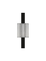 Triac Dimmable Sandy Black Aluminium & Glass LED 9Watt 220-240Volt 458Lm IP20 CCT 2700-3000K by Dip Switch D:8 W:9 H:25 cm