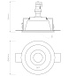 1253005 Blanco Round Adjustable Astro lighting регулируемый встраиваемый светильник гипс — фото 5