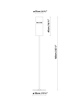 ASPEN F17 LED 10W (E27) DIM D 10,5 34 x 31 x 9 cm