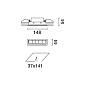 QD29 Laser Blade iGuzzini Recessed Frame section 5 LEDs - integrated ON-OFF - Wall Washer Longitudinal Glare Control