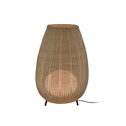 0233003/P744 Bover Amphora уличный торшер из плетёного материала овальной формы с мягким рассеянным светом