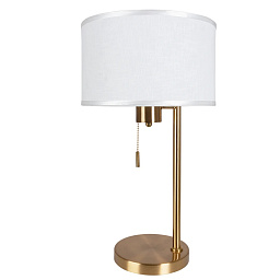 A4031LT-1PB Arte Lamp PROXIMA настольная лампа с абажуром и золотистым основанием