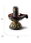 Ритуальный лингам Шивы из керамики с золотом Lingam Lladro, золотой люстр 01009338 — фото 2