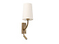 29683-20 REM OLD GOLD WALL LAMP WITH LED READER BEIGE LAMPS настенный светильник Faro barcelona