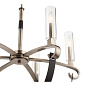 Artem 26" 6 Light Chandelier with Clear Glass Cylinders Classic Pewter люстра 52015CLP Kichler — фото 3