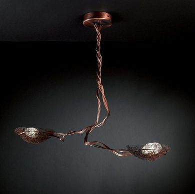 NIDO-S2RA Icone Nido LAMP.PAR./SOFF.2LUCI RAME BRONZATO Потолочный светильник