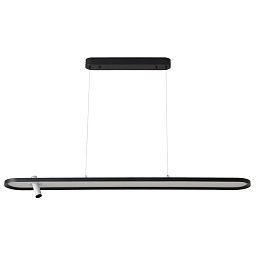 CONTOUR SP45W LED BLACK Crystal Lux CONTOUR подвесной линейный светильник с плоским корпусом на тросах