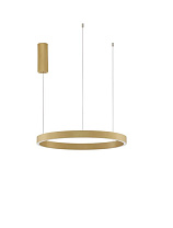 Triac Dimmable Brushed Gold Aluminium & Acrylic LED 60 Watt 220-240 Volt 2552Lm 3000K IP20 Light Up & Down D:60 H 150 cm