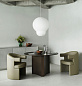 608137 Normann Copenhagen Burra Обеденный стул, ультра-кожаный серый 41585 — фото 2