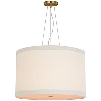 Walker Medium Hanging Shade позолота с кремовым льняным абажуром