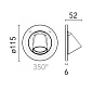 Wallstick Flos Outdoor Ориентирующий светильник прямоугольный зеленый f-o-1167 — фото 3