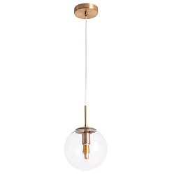 A1920SP-1AB Arte Lamp VOLARE подвесной светильник с одним прозрачным шаром на латунном основании