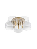 Triac Dimmable Brass Gold Metal & Acrylic LED 27 Watt 220-240 Volt 1306Lm 3000K IP20 D: 56 H: 15.6 cm