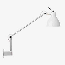 Luxy W1 настенный светильник с соединениями серебро; глянцевый белый