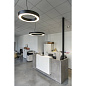 133840 SLV MEDO RING pendant, LED, black, Ã 60 cm подвесная кольцевая люстра — фото 3
