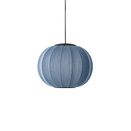 KW45 BS LED Knit-Wit Made By Hand Подвесной светильник Ø45 с синим тканевым плафоном LED