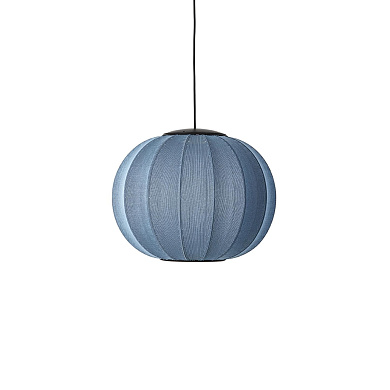 KW45 BS LED Knit-Wit Made By Hand Подвесной светильник Ø45 с синим тканевым плафоном LED