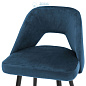 112056 Bar Stool Avorio roche blue velvet Eichholtz