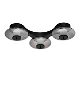 Triac Dimmable Smokey Gray Glass Sandy Black Metal LED 24Watt 220-240Volt 660Lm 3000K IP20 L:76 W:46 H:15.5 cm