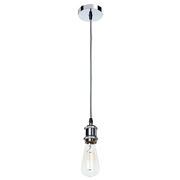 A7002SP-1CC Arte Lamp ELECTRA подвесной светильник с открытой лампой и проводом в тканевой оплётке