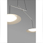 24504 SLIM LED White double extensible pendant lamp подвесной светильник Faro barcelona