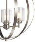 Winslow 3 Light Chandelier Brushed Nickel люстра 44034NI Kichler — фото 1