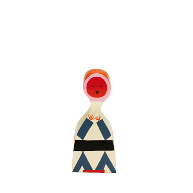 21502718 Wooden Doll Vitra Деревянная фигурка с красной головой и тёмным туловищем