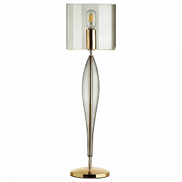 4850/1T Odeon Light Tower настольная лампа с вытянутым основанием и тканевым абажуром золото