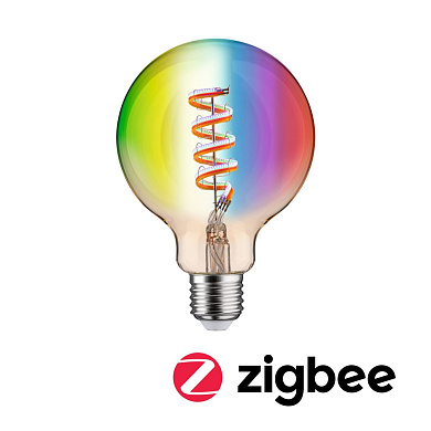 декоративная LED-лампа шарообразная RGBW+ с прозрачной колбой