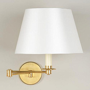 WA0285.BR.ES Cromer Swing Arm Wall Light, Brass, 2 Arms