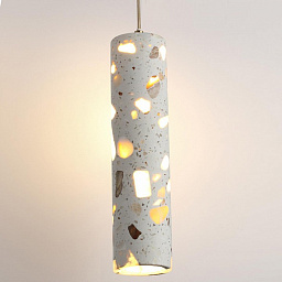 7012/6L Odeon Light Terrazzo подвесной светильник с цилиндрическим плафоном из каменной крошки