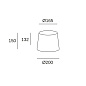 PAN-157-05 Leds C4 Shade Round Ø200mm — фото 1