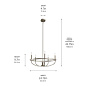 Bethel 25" 5 Light Chandelier Brushed Nickel люстра 82371 Kichler — фото 6
