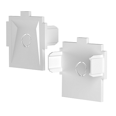 встраиваемый соединительный блок белого цвета для магнитной трековой системы Radity 23mm