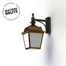 151008072 Roger Pradier Place Des Vosges Tradition настенное бра с фонарным плафоном в золотистом корпусе
