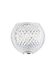 D82D99 Fabbian Diamondswirl настенный светильник с хромированной поверхностью и прозрачным плафоном