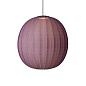 KW75 BU LED Knit-Wit Made By Hand Светильник Ø75 с бордовым текстильным абажуром LED — фото 1