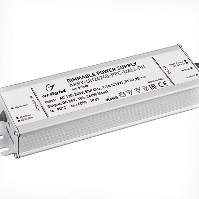 025689 Блок питания ARPV-UH 24240-PFC-DALI-PH Arlight (24V, 10.0A, 240W)