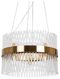 A1073LM-10PB Arte Lamp ACAPULCO подвесная люстра с двойным кольцом из стеклянных элементов