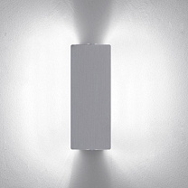 APPLIQUE A VOLET PIVOTANT DOUBLE LED/Inox - miroir