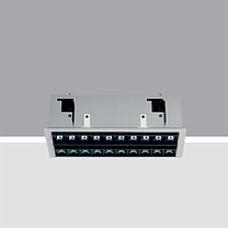 Laser Blade Adjustable 2 x 10 - cell Recessed frame - LED - Warm white - DALI dimmable power supply - WideFlood Beam 44.3W 3402lm - 3000K - CRI 90 - DALI-2