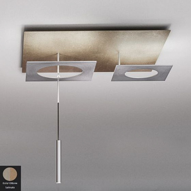 Petra Icone Потолочный светильник квадратный Brown, Brass, Beige i-c-0382