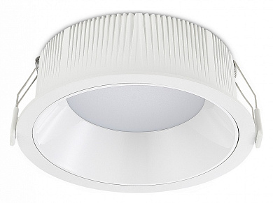 встраиваемый потолочный светильник белый с мощным световым потоком
