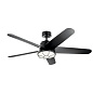 54" Daya Fan Satin Black люстра-вентилятор 310072SBK Kichler — фото 3