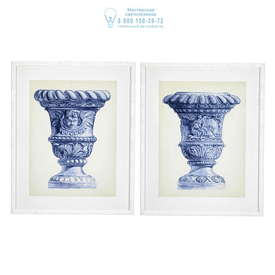 111743 Prints EC260 Palace Urns set of 2 Eichholtz