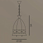 Подвесной светильник Cremasco Rilegato 1821/1S