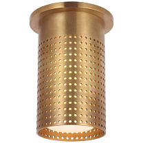 Precision Short Monopoint Flush Mount антично-патинированная латунь с белым стеклом