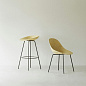 609227 Normann Copenhagen Mat Барный стул 75 см, пеньковый / черный — фото 1
