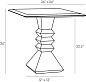 5648 Heston Side Table Arteriors боковой стол