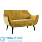 Leandro Settee Marigold Velvet Grey Ash мягкое сиденье Arteriors 8163 — фото 1